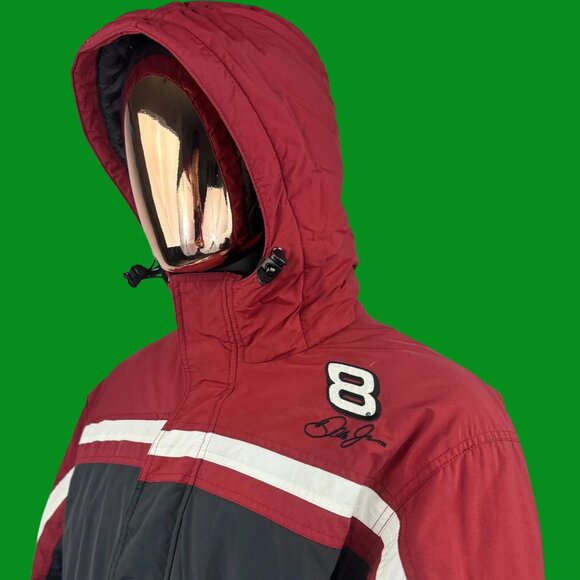 VTG Chase Authentics" Dale Earnhardt Jr. #8 Budweiser Hooded Parka - Picture 1 of 8